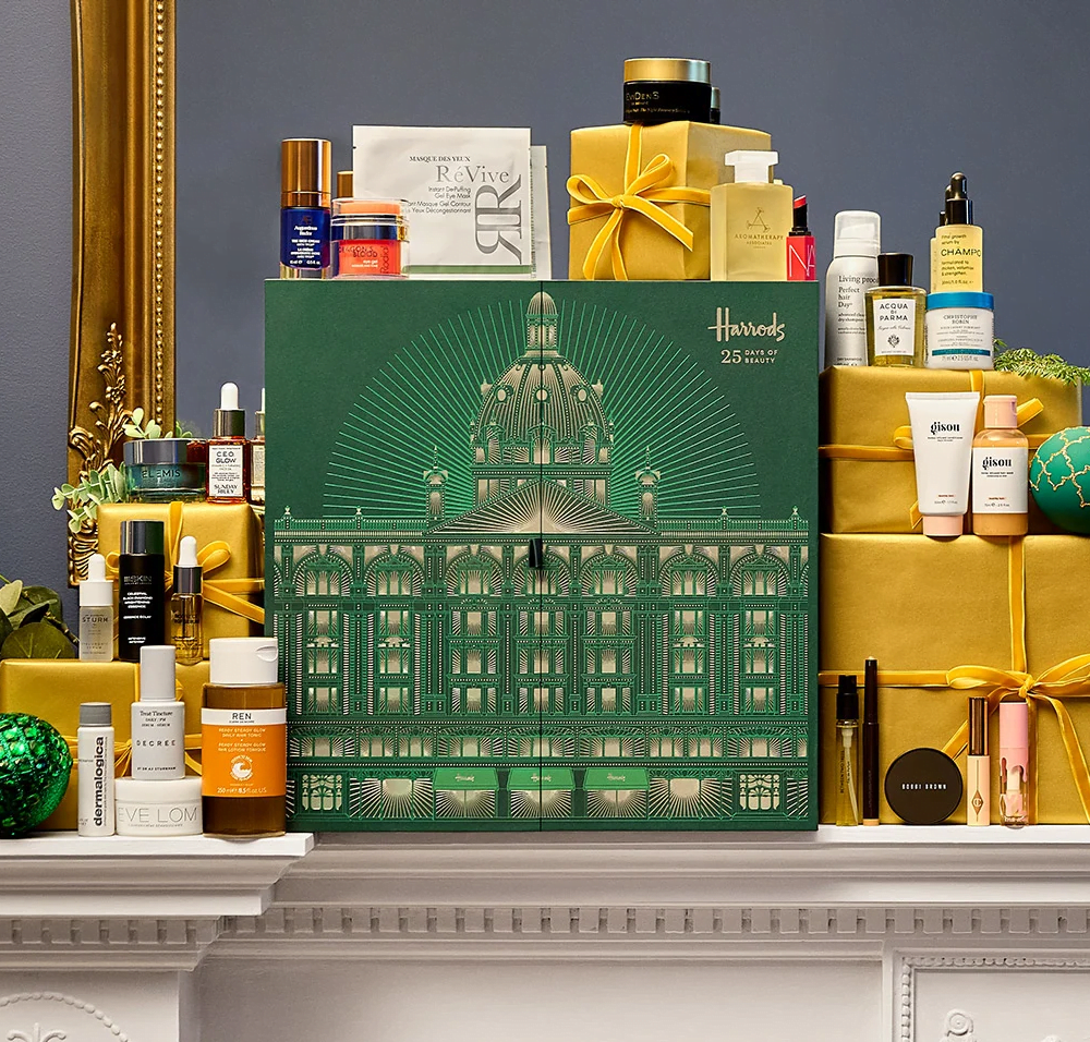 Indulge in luxury this holiday season with Harrods exquisite Beauty Advent Calendar. Discover 25 of the finest skincare and makeup treasures inside.